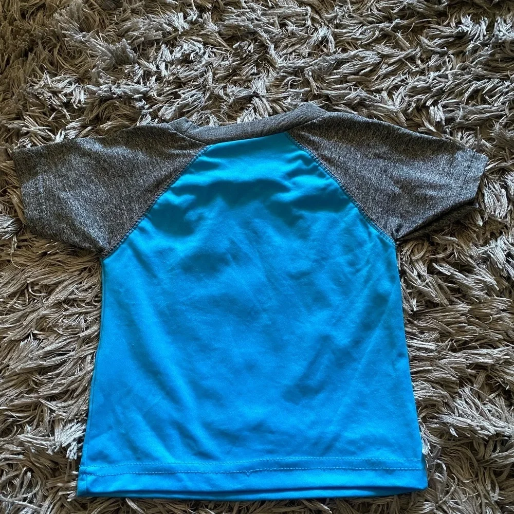 U.S. Polo Assn. Blue and Gray Kids Shirt 12M